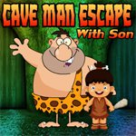 Games4King Cave Man Escape With Son Walkthrough